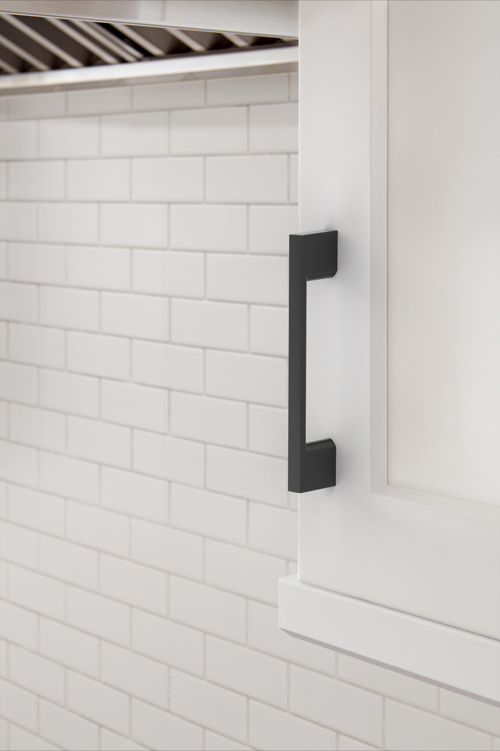 Amerock Cityscape Pull  Matte Black 3-3/4" Center to Center