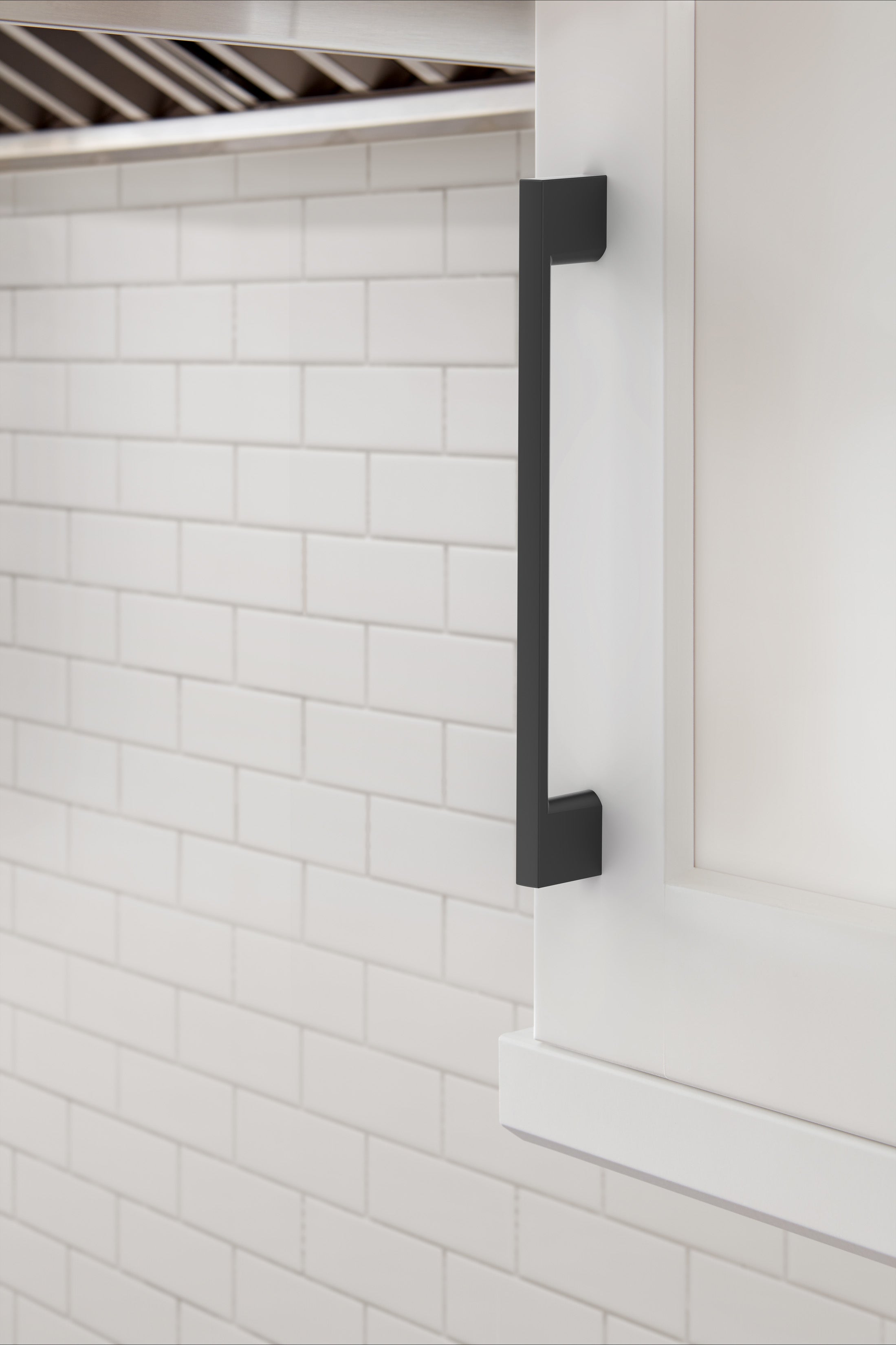 Amerock Cityscape Pull  Matte Black 6-5/16" Center to Center