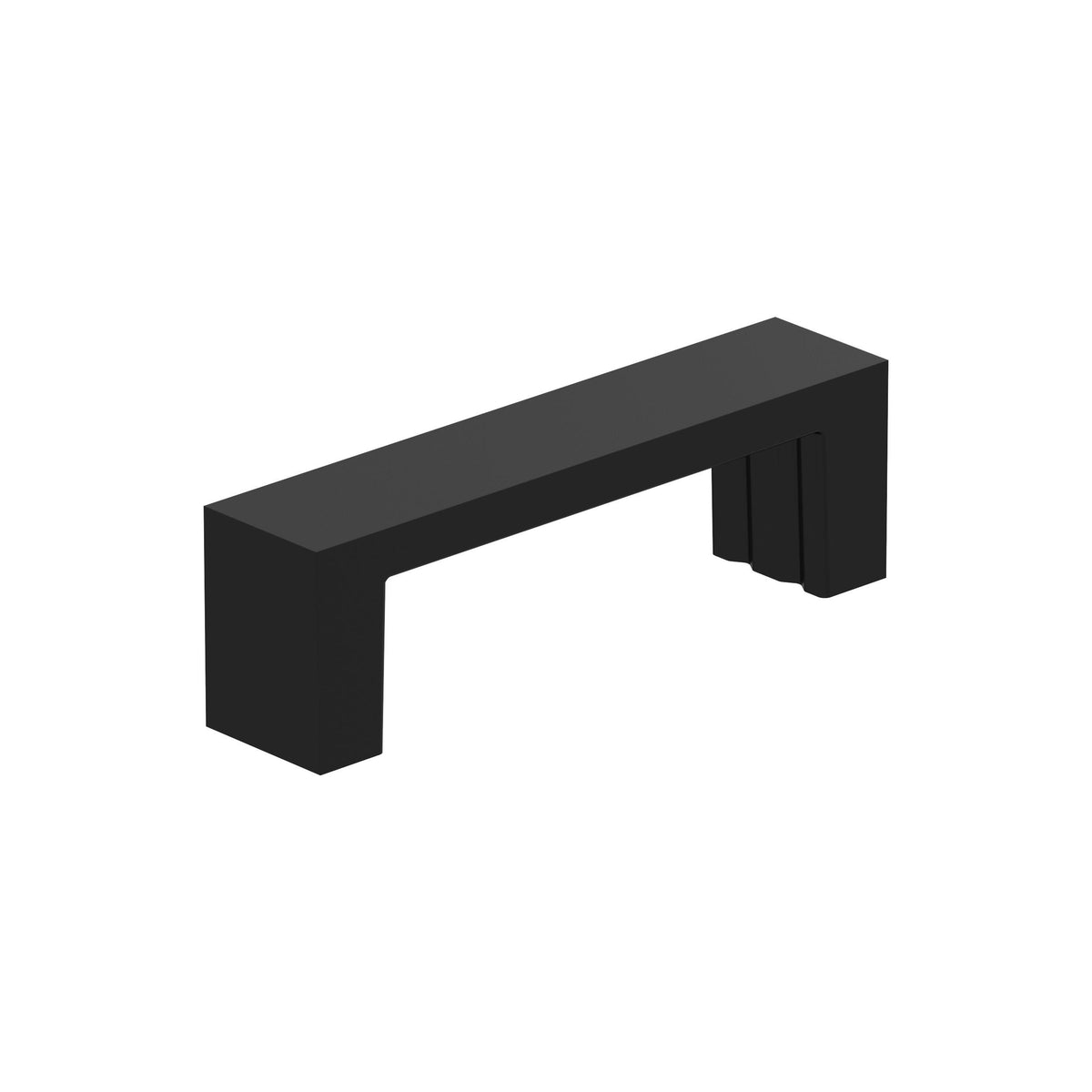 Amerock Augment Pull Matte Black 3 in. Center-to-Center