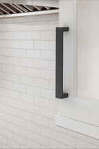 Amerock Augment Pull  Matte Black 6-5/16" Center to Center