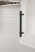 Amerock Central Pull  Matte Black 5-1/16" Center to Center