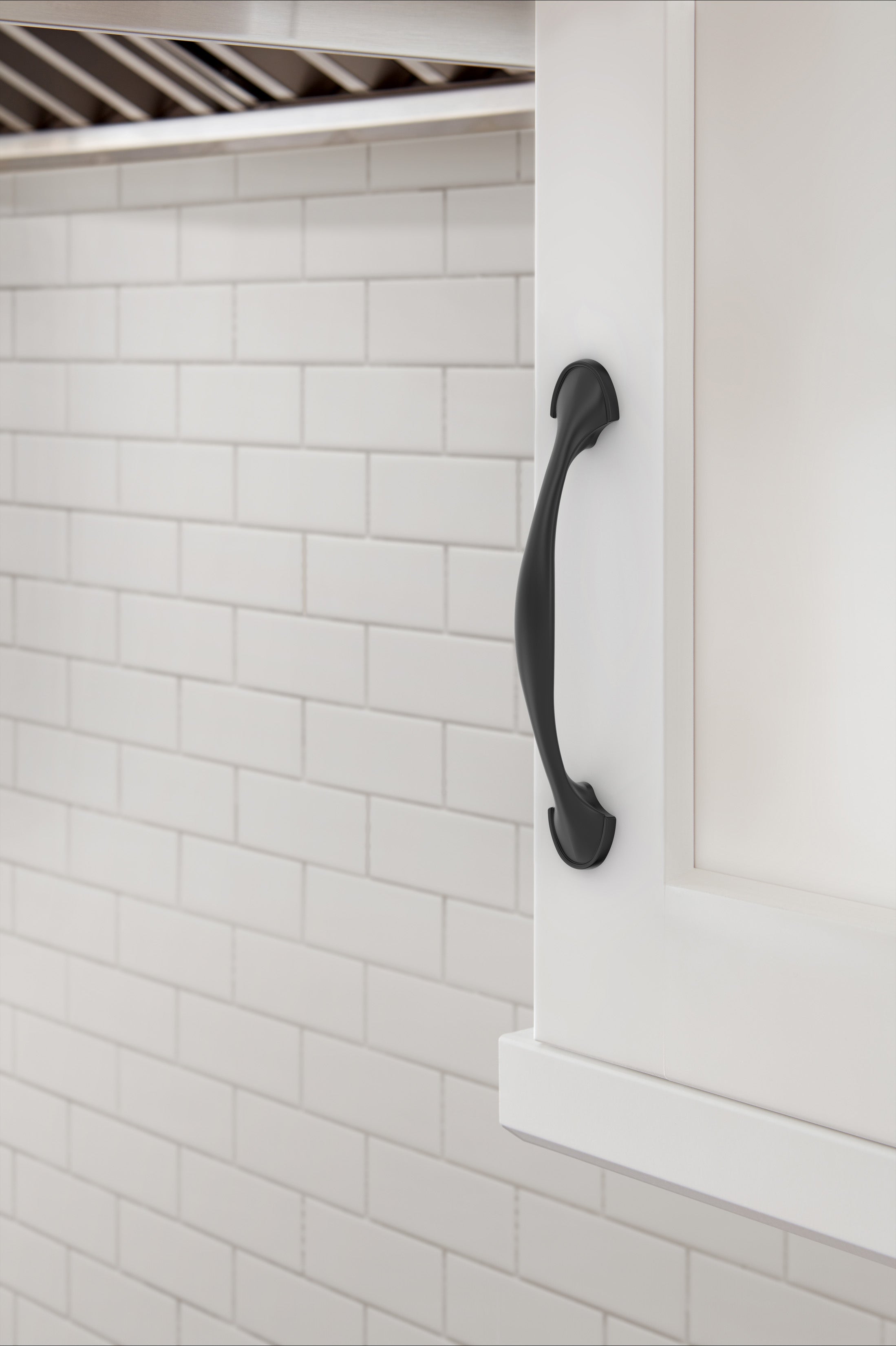 Amerock Fairfield Pull  Matte Black 3-3/4" Center to Center