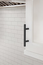 Amerock Bar Hollow Pull  Matte Black 3" Center to Center