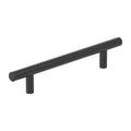 Amerock Bar Hollow Pull  Matte Black 5-1/16" Center to Center