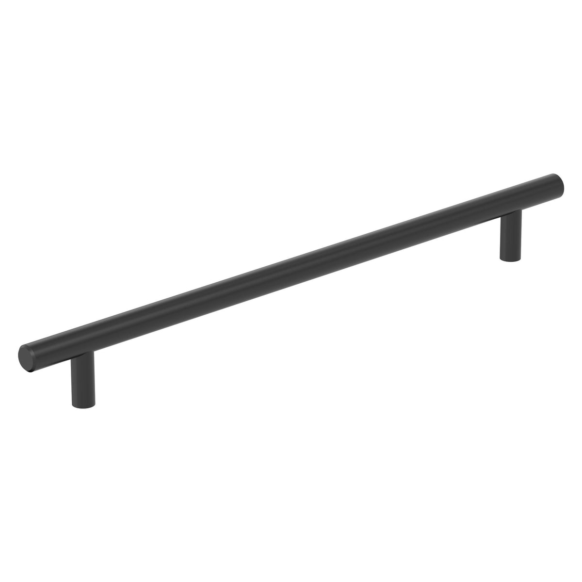 Amerock Bar Hollow Pull Matte Black 10-1/16 in. Center-to-Center
