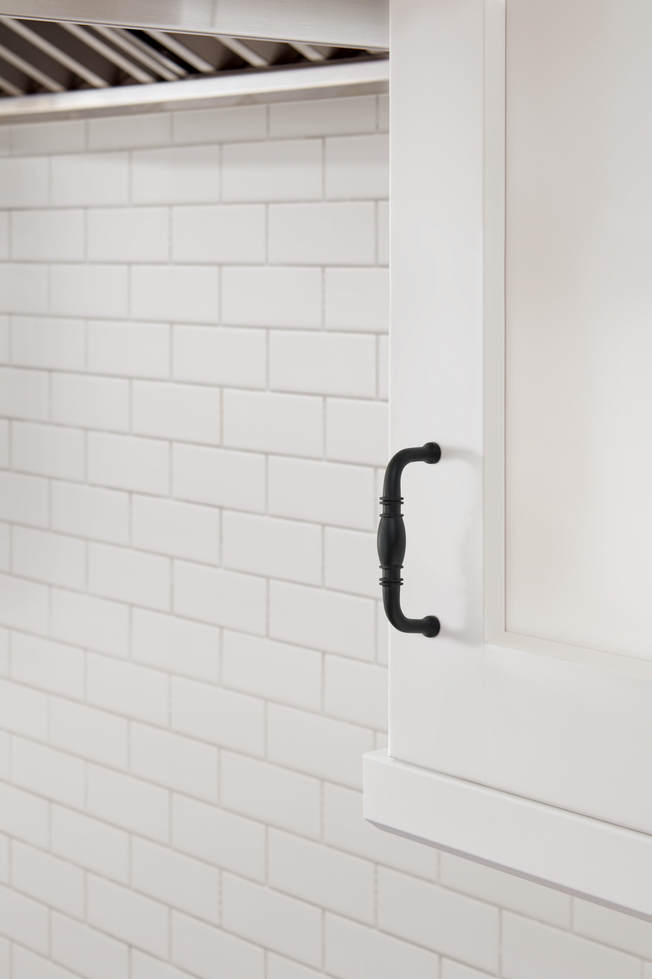 Amerock Granby Pull  Matte Black 3" Center to Center