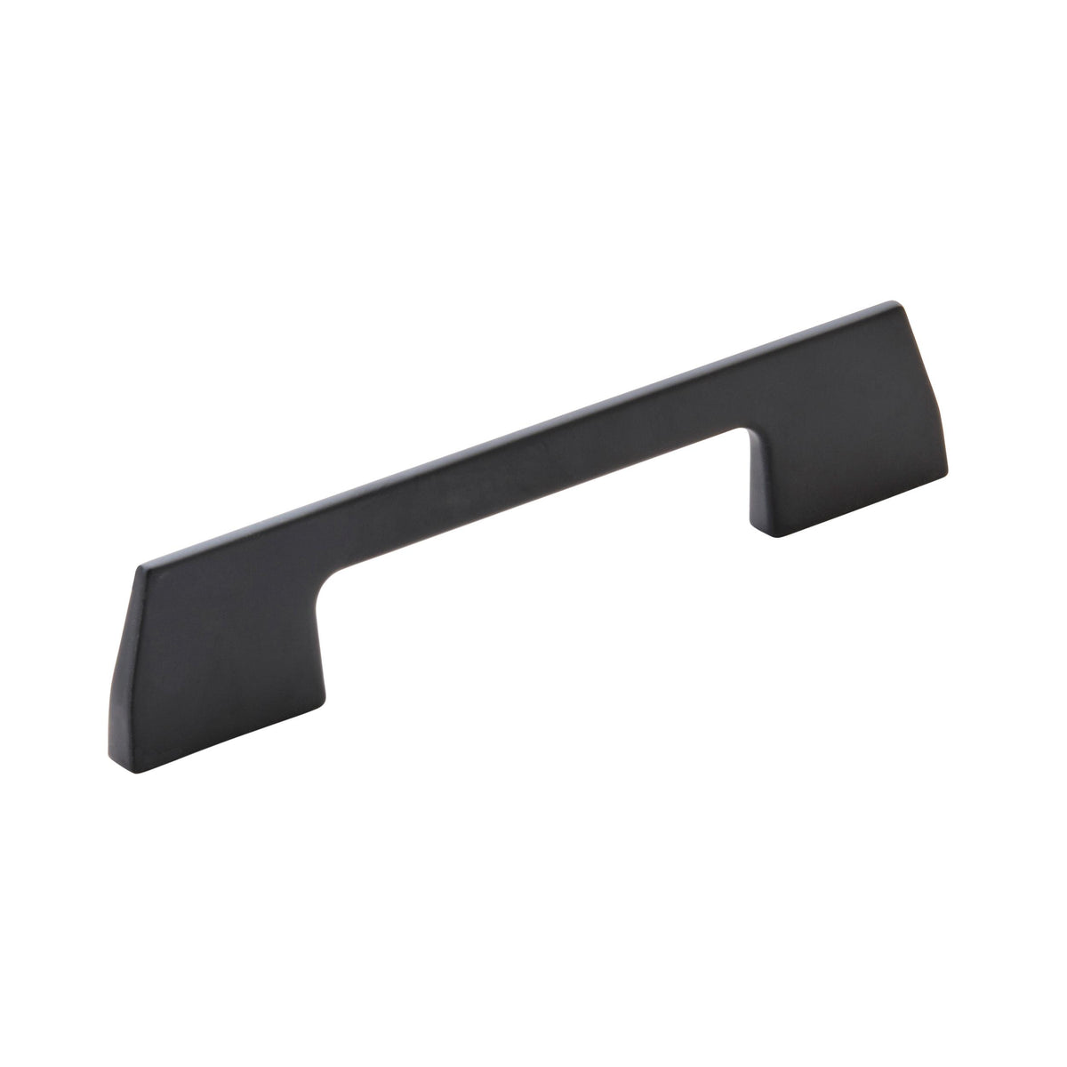 Amerock Angle Pull Matte Black 3-3/4 in. Center-to-Center