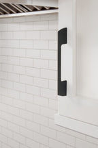 Amerock Angle Pull Matte Black 5-1/16" Center to Center