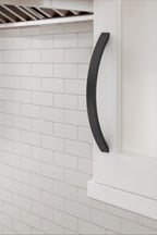 Amerock Parabolic Pull Matte Black 6-5/16" Center to Center