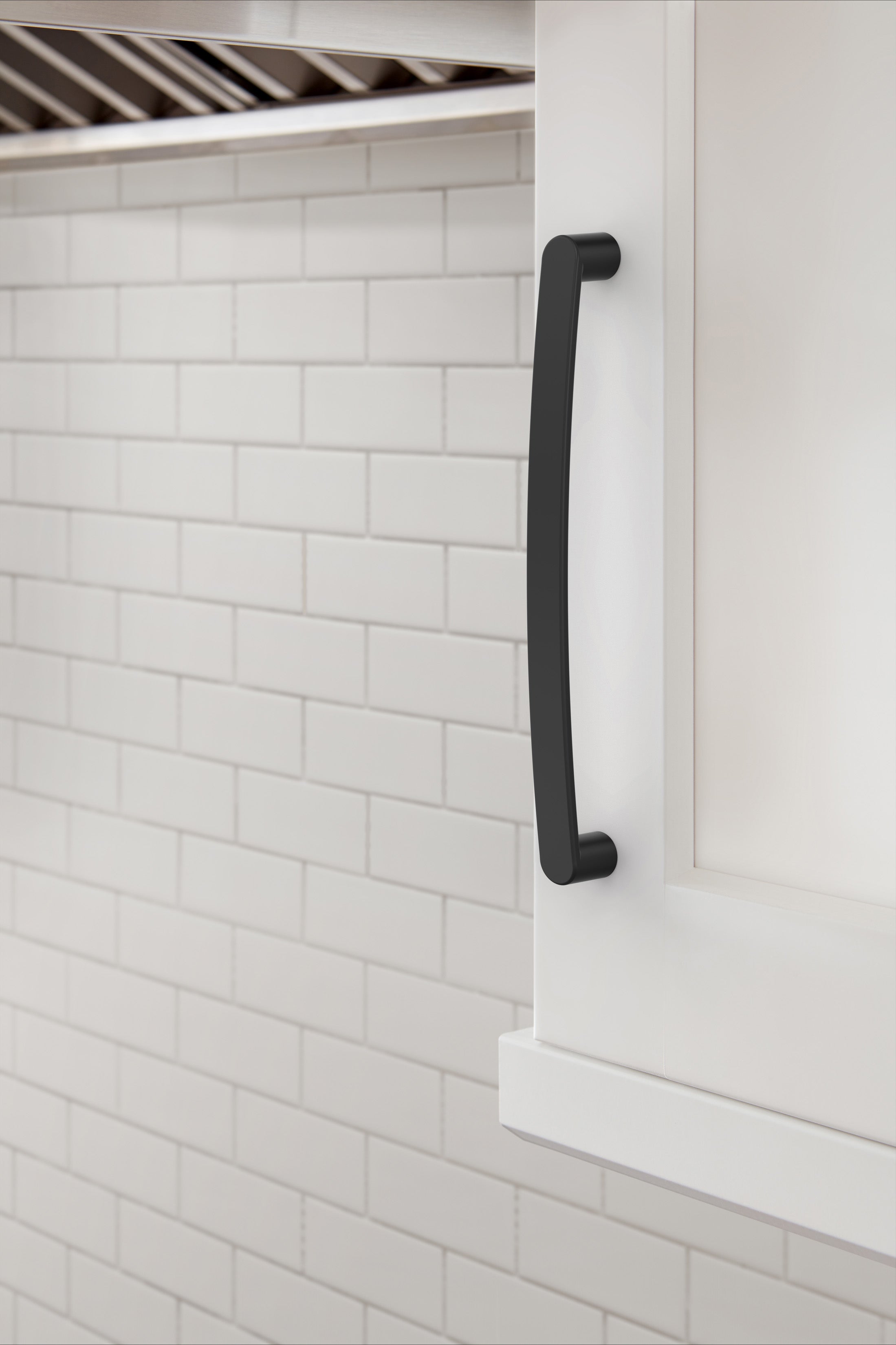 Amerock Rift Pull Matte Black 6-5/16" Center to Center