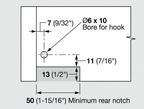 Blum Movento 763 Full Extension Drawer Runners For 1/2"-5/8" Drawer Box Thickness 12" Length