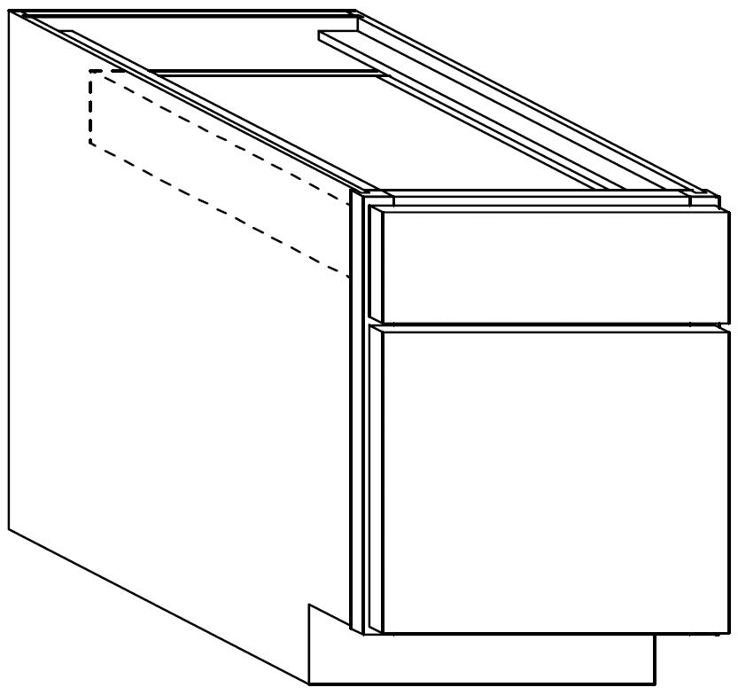 Office Base Cabinet 21 W X 29-1\4 H X 24 D - Sierra Paint by Legend
