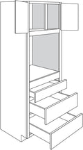 Oven Cabinet 33 W X 90 H X 24 D - Dover by JSI