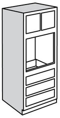 Oven Cabinet 33 W X 24 H - Frontier Shaker by Horning