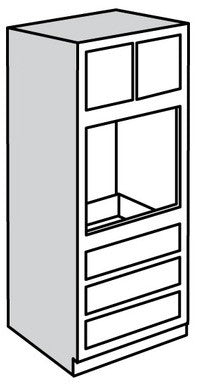 Single Oven Cabinet 33 W X 90 H X 24 D - Sierra Paint by Legend