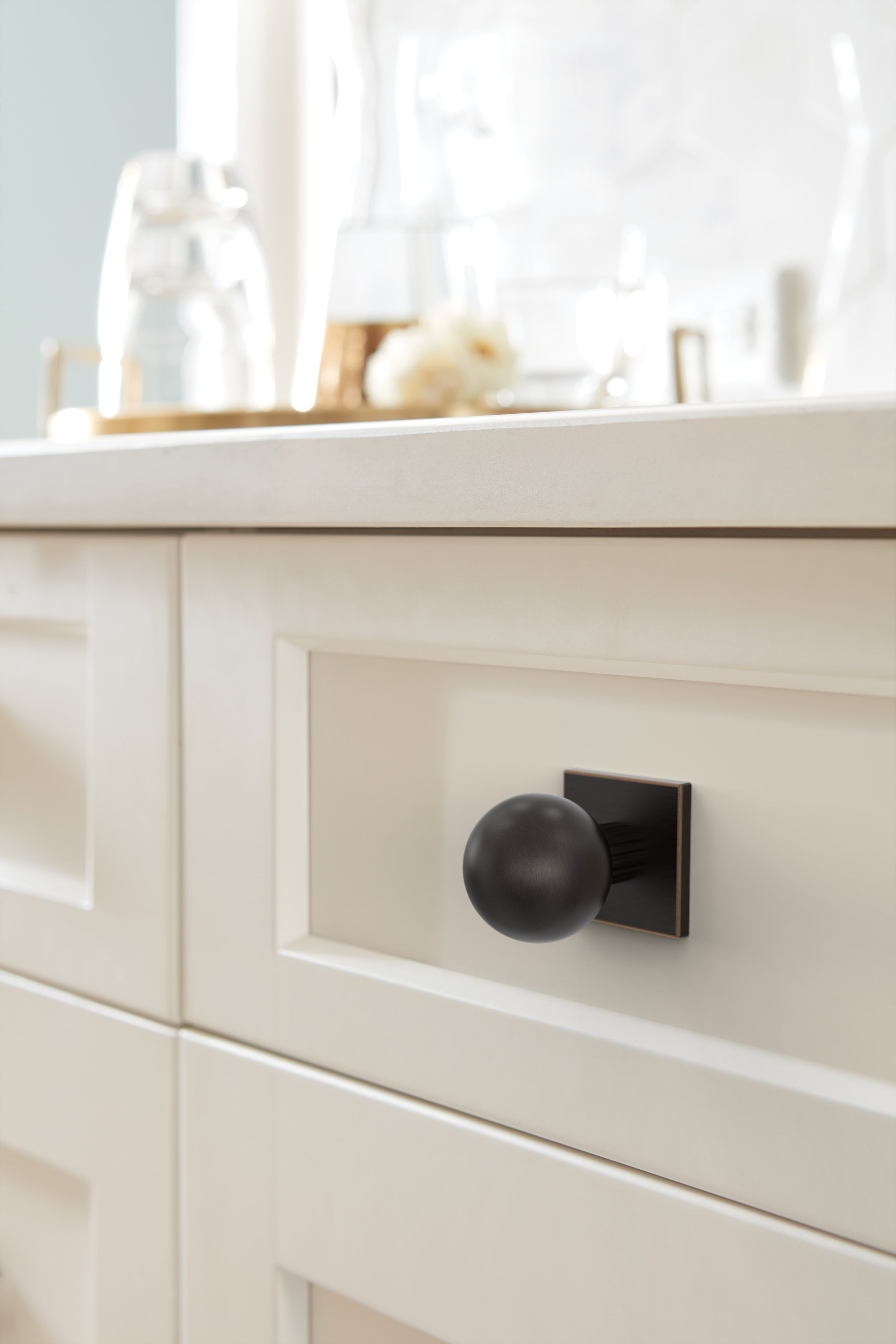 Amerock Ladera Backplate For Knob 1-3/16" Length, Oil-Rubbed Bronze
