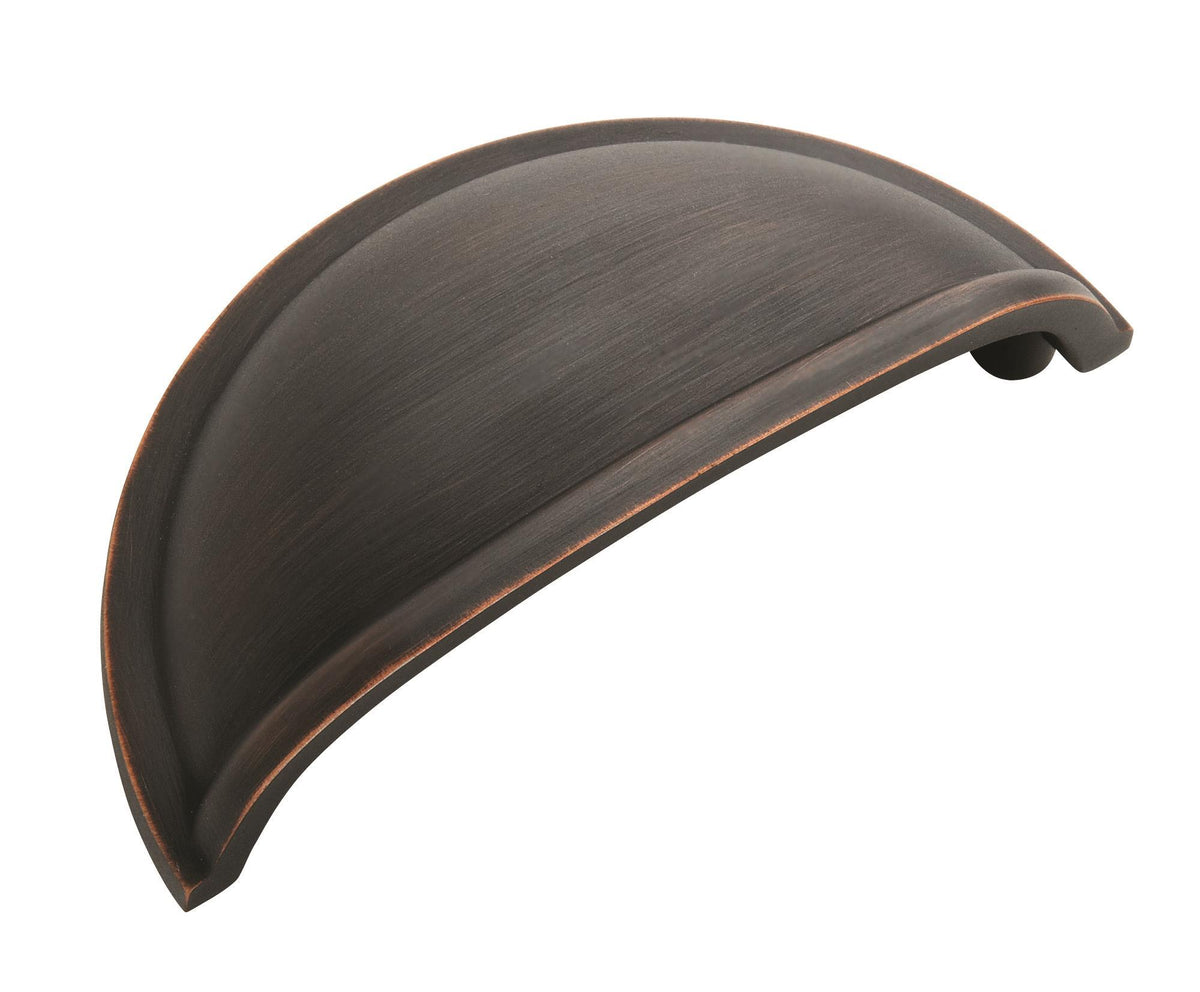 Amerock Cup Pull Oil Rubbed Bronze 3 in. Center-to-Center, Oil-Rubbed Bronze