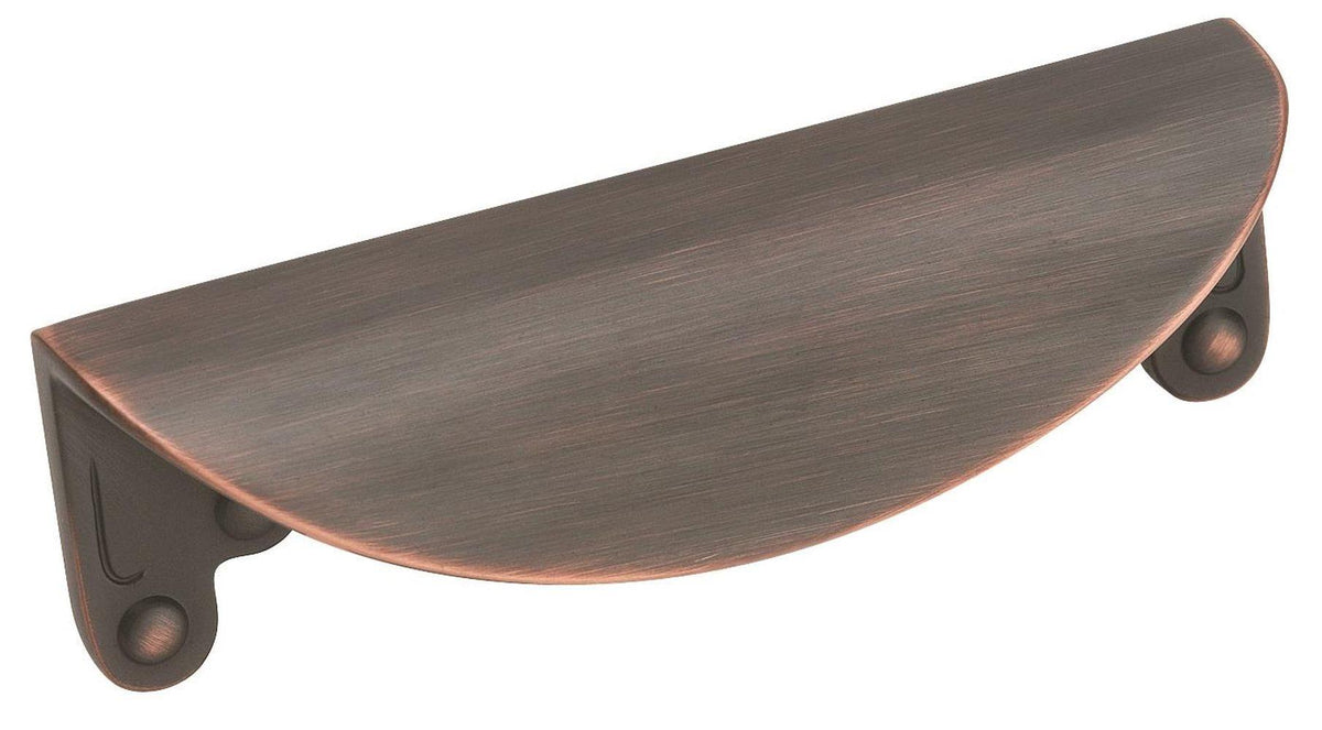 Amerock Inspirations Cup Pull 3 in. Center-to-Center, Oil Rubbed Bronze, Oil-Rubbed Bronze