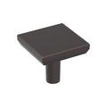 Amerock Chamfered Edge Knob 1-1/16" Diameter, Oil-Rubbed Bronze