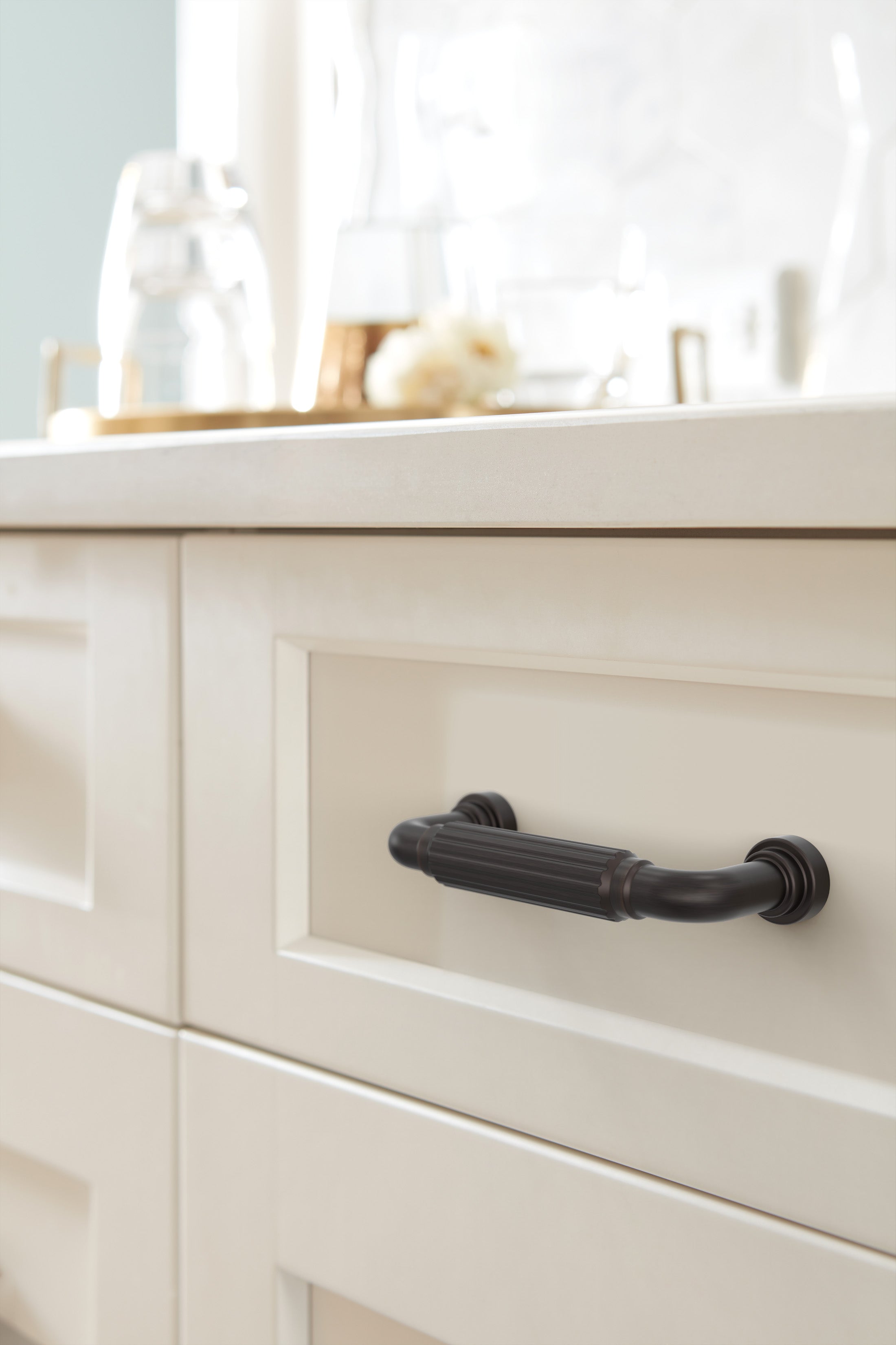 Amerock Cowrie Pull 3" Center To Center, Oil-Rubbed Bronze