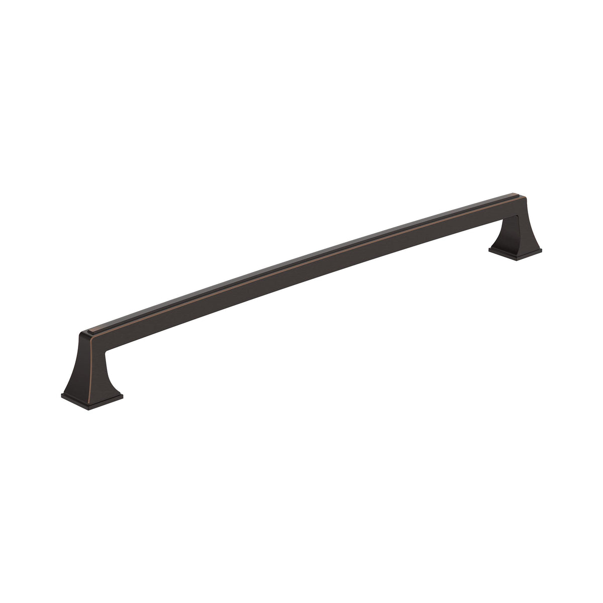 Amerock Mulholland Pull Oil Rubbed Bronze 12-5/8 in. Center-to-Center, Oil-Rubbed Bronze