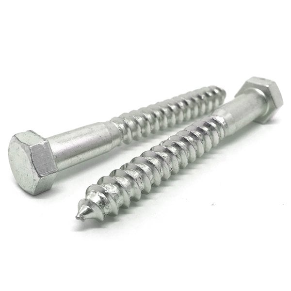 Screw Hex Lag 5/16-9 x 2" Zinc, Multiples of 875
