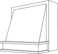 P Range Hood 33 W X 36 H (Use VLB30 or SLB30 liner and blower) - Dover by JSI