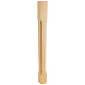 Hardware Resources Tapered Chamfered Post Rubberwood 42" Length 5" Width