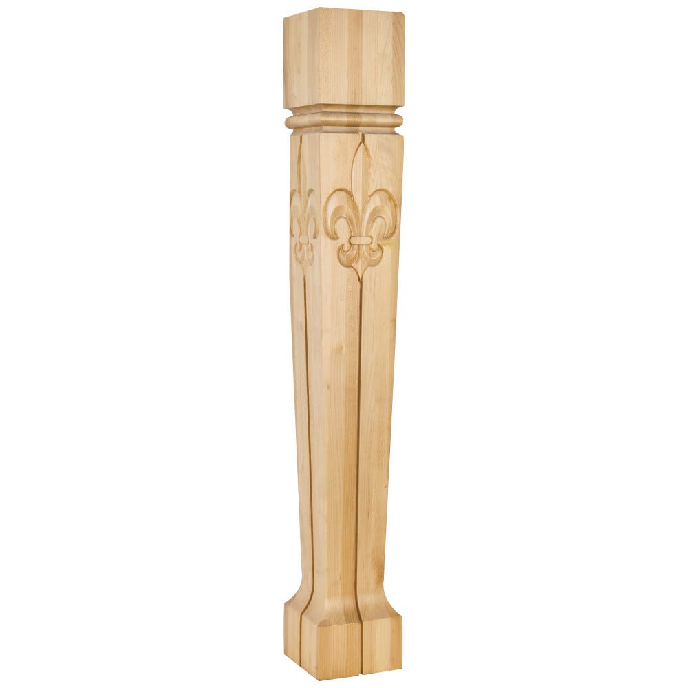 Hardware Resources Bull Nose Fleur-de-Lis Post