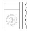 Bead and Barrel, 1''w x 1/2''d