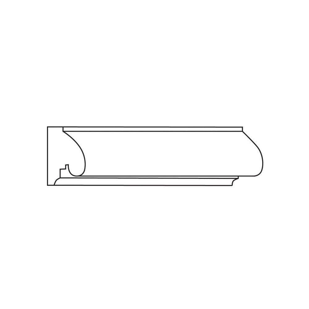 Small Rope Half Round Lineal, 1''w x 1/2''d x 8' length Maple