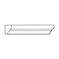 Small Rope Moulding, 2 1/2"w x 1 1/4"d x 4' length, Sold in 4' lengths Cherry