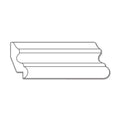 Small Oval Rosette, 2 3/4''w x 4''h x 5/8''d Lindenwood