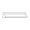 Small Reeded Half Round Lineal, 1"w x 1/2"d x 8' length Cherry