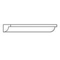 Small Rope Moulding, 2 1/2"w x 1 1/4"d x 4' length, Sold in 4' lengths Maple