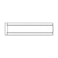 Small Plume Corner, 4''w x 4 ''h x 5/8''d Lindenwood