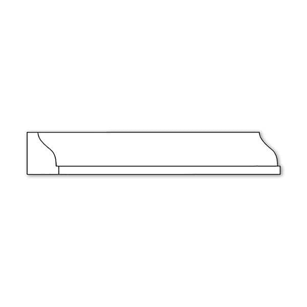 Small Scrolled Split Corbel, 3 3/4"w x 4 7/8"h x 3/4"d, 2 pair Maple