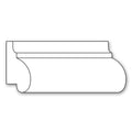 Small Papyrus Leaves Capital, 1 3/4''w x 2 3/8''h x 7/8''d, (accepts up to 1"w x 1/2"d) Maple