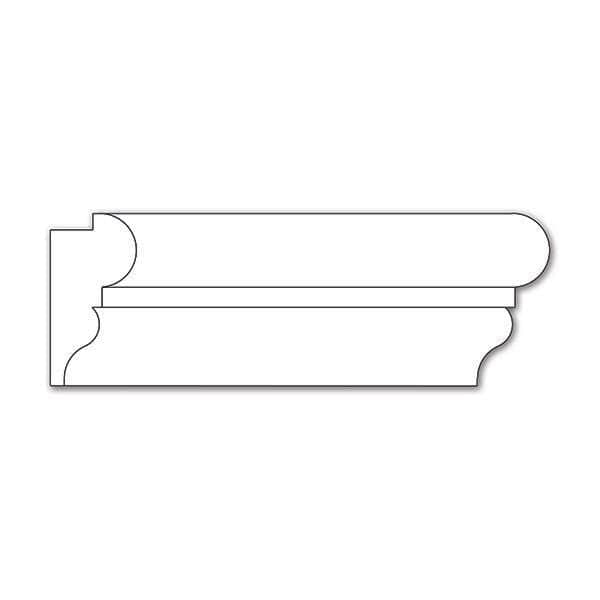 Panel Moulding, 1''w x 3/4''d Resin