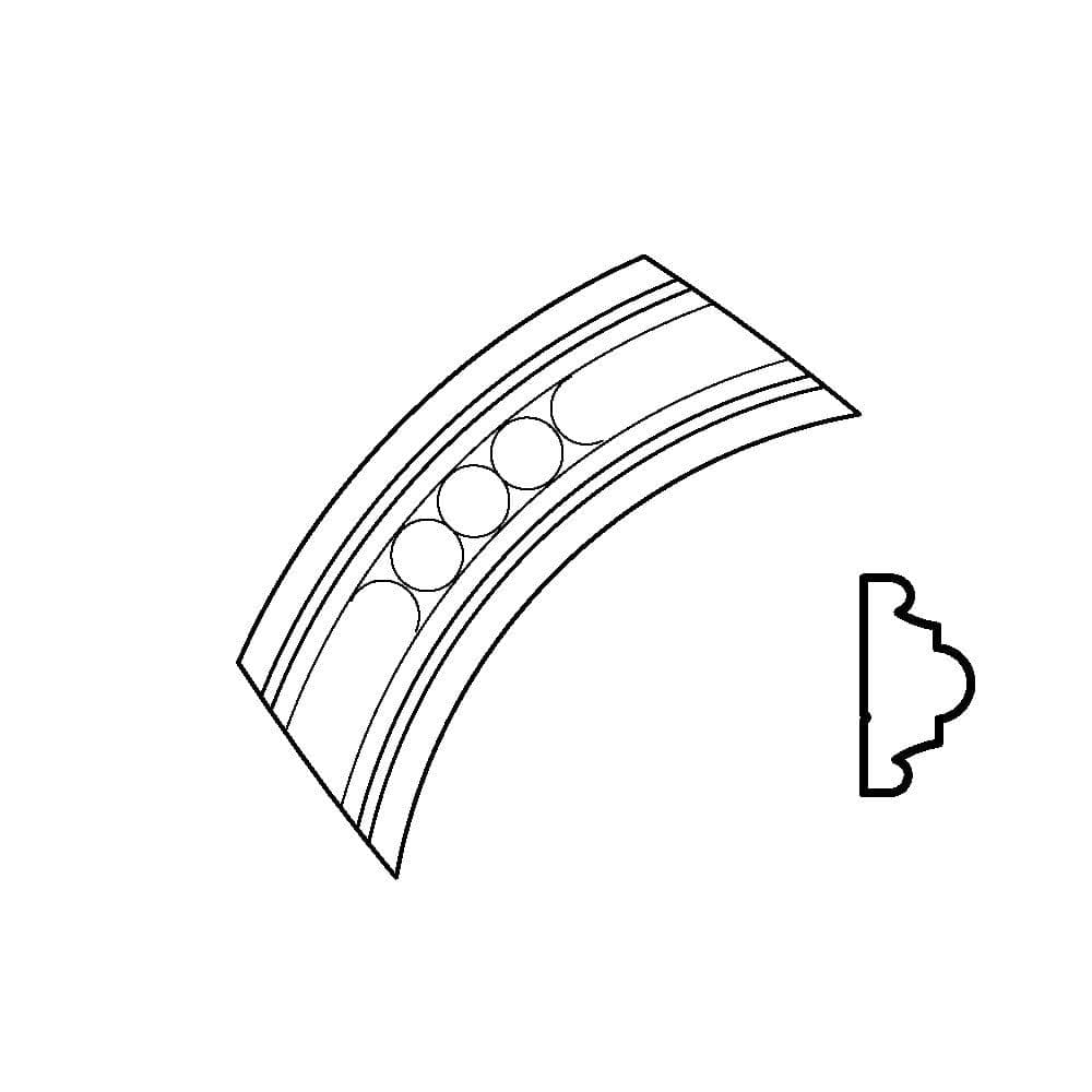 Petite Corbel, 3''w x 4 1/2''h x 1 3/4'' d Lindenwood