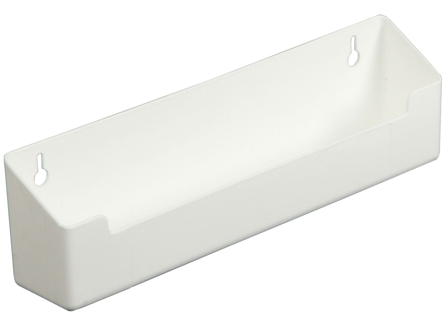 KV Plastic Sink Front Tray, 3" Height, 11" Width, 2" Depth White, Multiples of 10