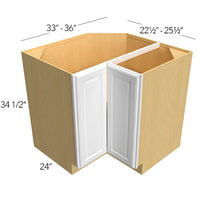 Lazy Susan Base 33 W X 34-1/2 H X 24 D- Hallmark Frost by Fabuwood