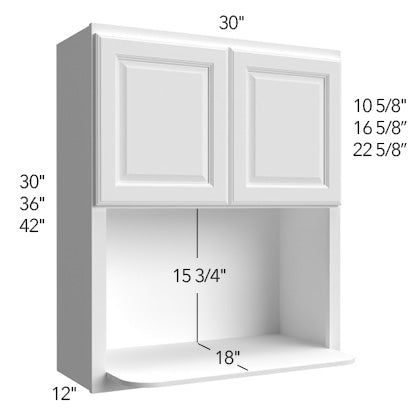 Wall Microwave 30 W X 42 H X 12 D - Hallmark Frost by Fabuwood