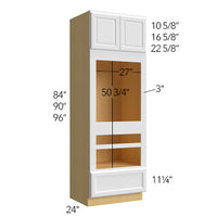 Oven Double Cabinet 33 W X 84 H X 24 D- Hallmark Frost by Fabuwood