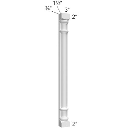 Pilaster 3 W X 42 H X 1-1/2 D- Hallmark Frost by Fabuwood
