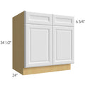Sink Base 33 W X 34-1/2 H X 24 D- Hallmark Frost by Fabuwood