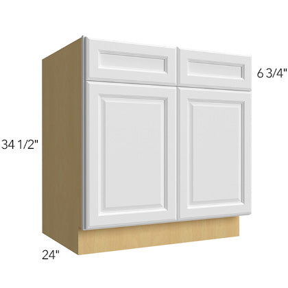 Sink Base 33 W X 34-1/2 H X 24 D- Hallmark Frost by Fabuwood