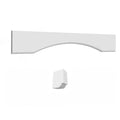 Valance Arched 54 W X 5-1/2 H X D (Trimmable to 48 W) - Hallmark Frost by Fabuwood