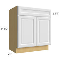 Vanity Sink Base 24 W X 34-1/2 H X 21 D- Hallmark Frost by Fabuwood