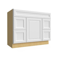 Vanity Sink w/Drawers on both sides 42 W X 34-1/2 H X 21 D- Hallmark Frost by Fabuwood